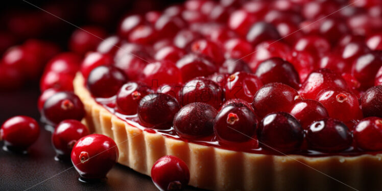 Cranberries pie close up - Starpik