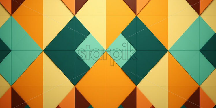 70s retro geometric ornament - Starpik Stock