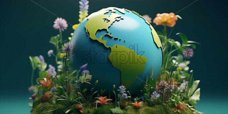 A 3d model of planet Earth - Starpik Stock