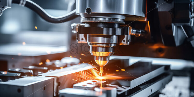 A CNC metal cutting machine - Starpik Stock
