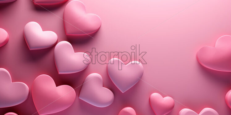 A background created from a 3d hearts - Starpik Stock