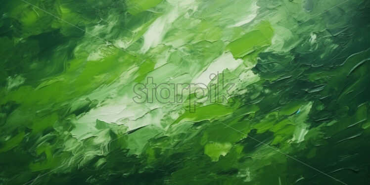 A background created from green oil paint - Starpik Stock