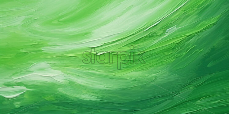 A background created from green oil paint - Starpik Stock