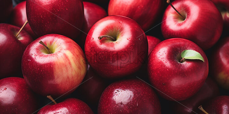 A background created from red apples - Starpik Stock