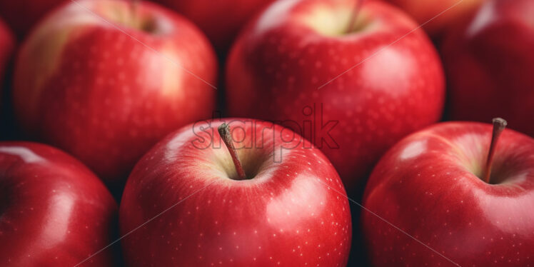 A background created from red apples - Starpik Stock