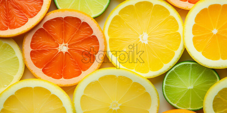 A background of citrus slices - Starpik Stock