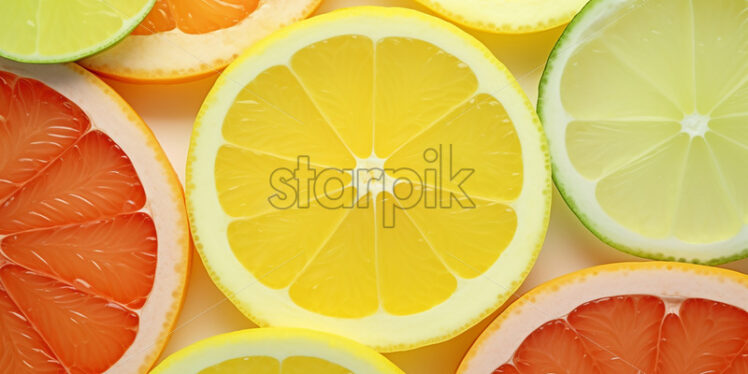 A background of citrus slices - Starpik Stock