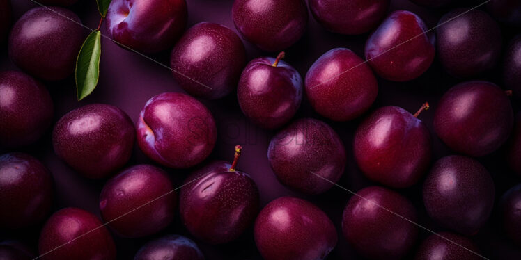 A background of delicious plums - Starpik Stock