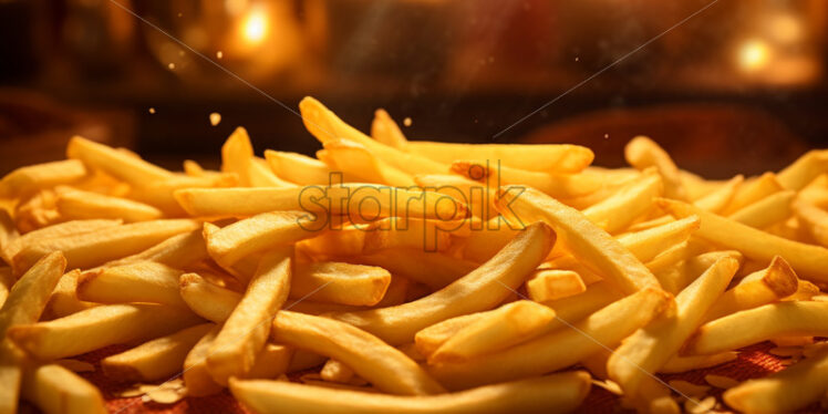 A background of french fries - Starpik Stock