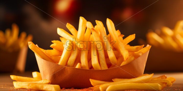 A background of french fries - Starpik Stock