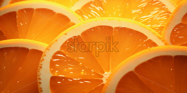 A background of orange slices - Starpik Stock