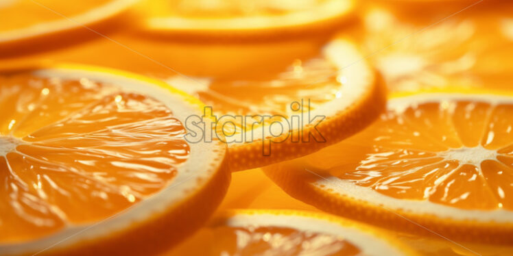 A background of orange slices - Starpik Stock