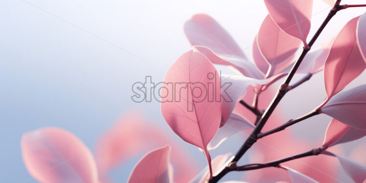 A background of pink ficus leaves - Starpik Stock