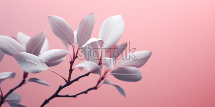 A background of pink ficus leaves - Starpik Stock