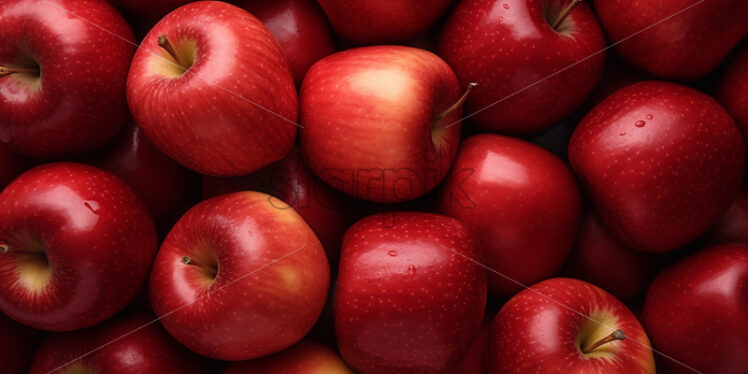 A background of red apples - Starpik Stock