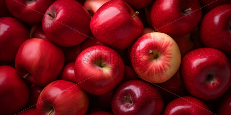 A background of red apples - Starpik Stock