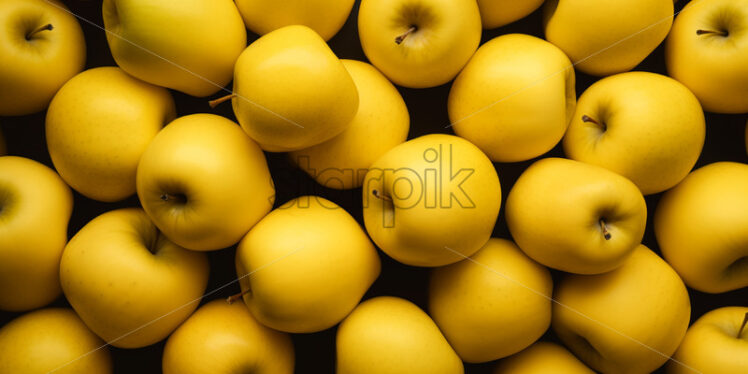 A background of yellow apples - Starpik Stock