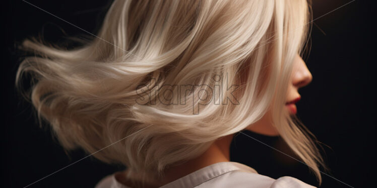 A background with blonde hair of a model - Starpik Stock