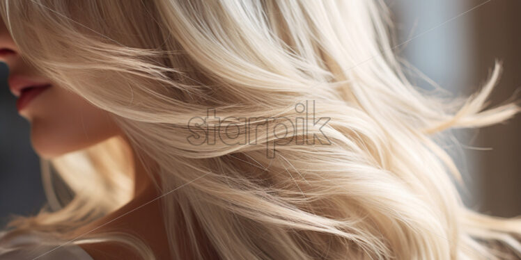 A background with blonde hair of a model - Starpik Stock