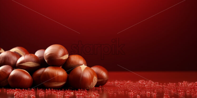 A background with chestnuts - Starpik Stock