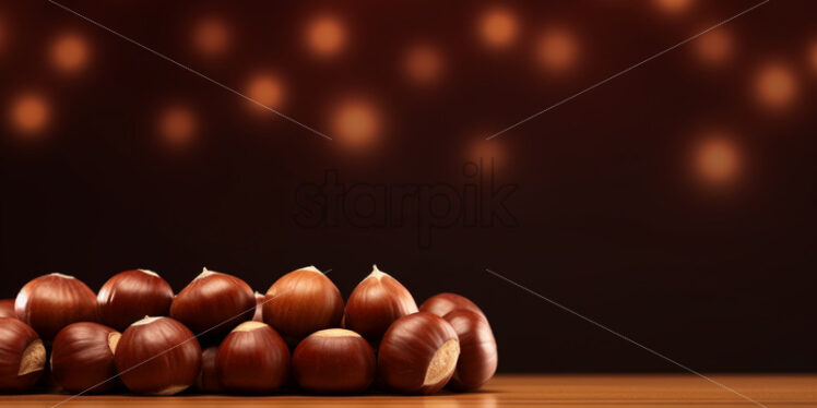 A background with chestnuts - Starpik Stock