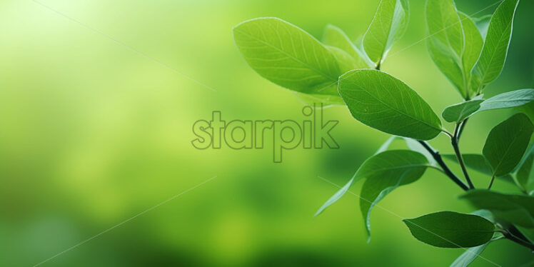 A background with spring greenery - Starpik Stock