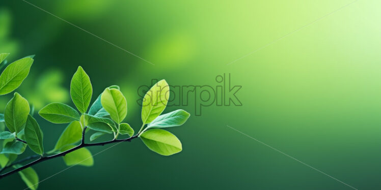 A background with spring greenery - Starpik Stock