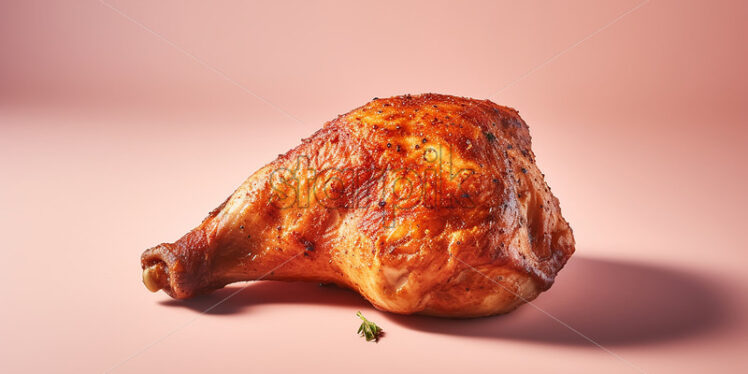 A baked chicken leg - Starpik Stock