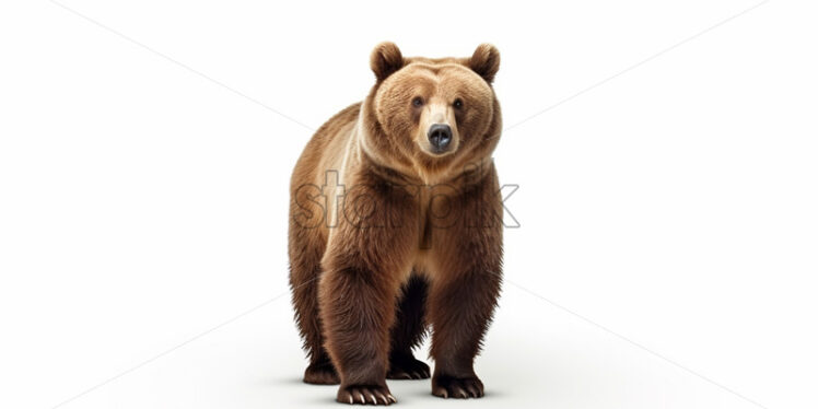 A bear on a white background - Starpik Stock