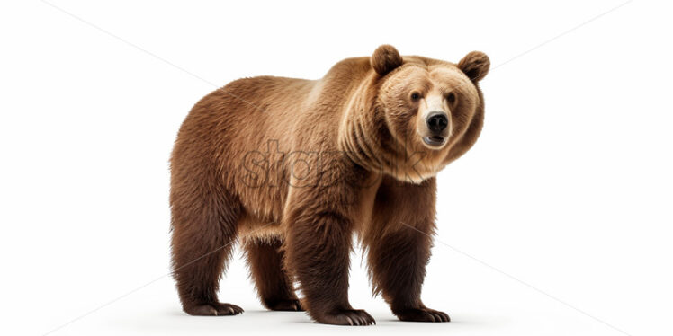 A bear on a white background - Starpik Stock