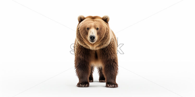 A bear on a white background - Starpik Stock