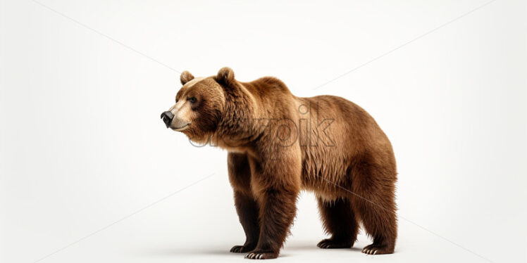 A bear on a white background - Starpik Stock