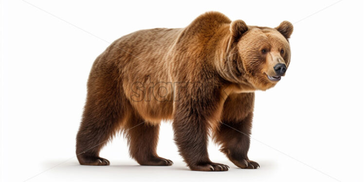 A bear on a white background - Starpik Stock