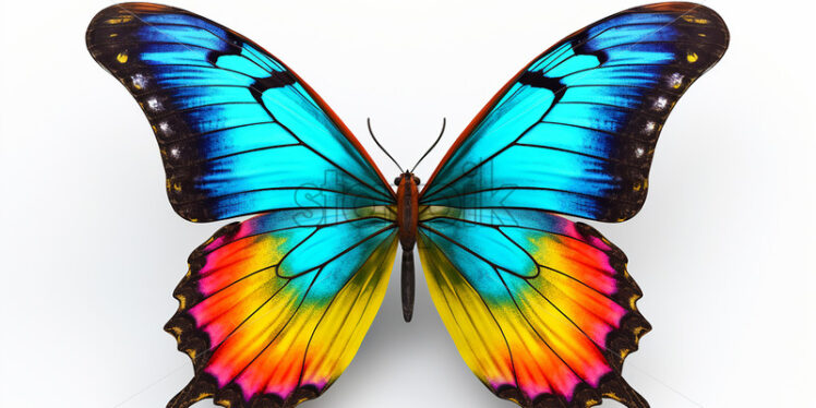 A beautiful butterfly with multicolored wings - Starpik Stock