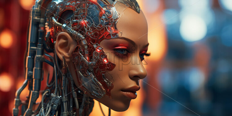 A beautiful cyborg woman - Starpik Stock