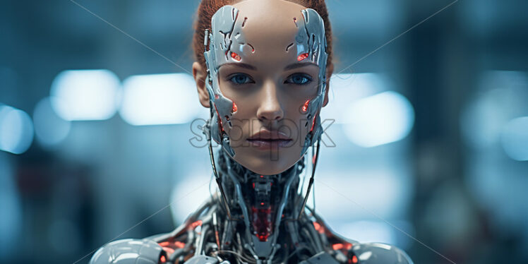 A beautiful cyborg woman - Starpik Stock