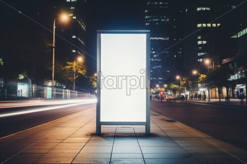 A billboard that is installed on the street - Starpik Stock