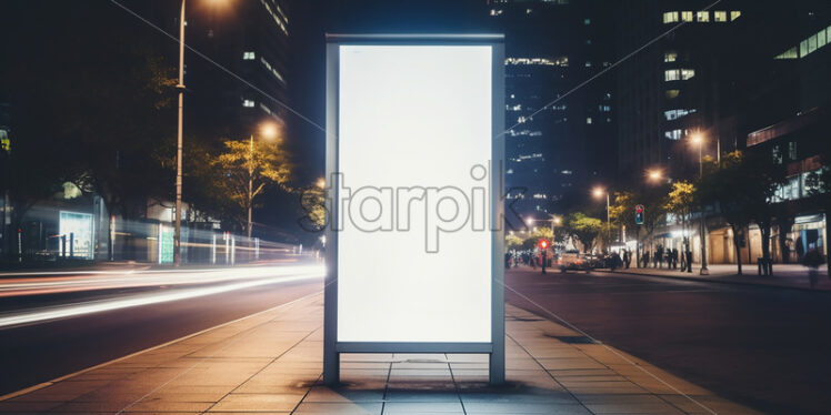 A billboard that is installed on the street - Starpik Stock