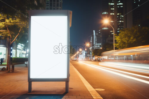 A billboard that is installed on the street - Starpik Stock