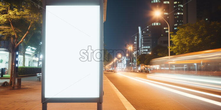 A billboard that is installed on the street - Starpik Stock