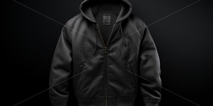 A black jacket on a black background - Starpik Stock