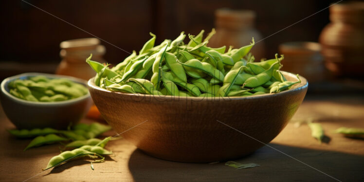 A bowl of green beans - Starpik Stock