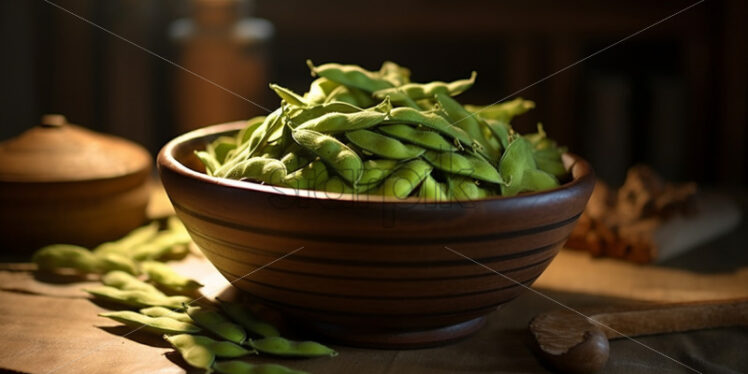 A bowl of green beans - Starpik Stock