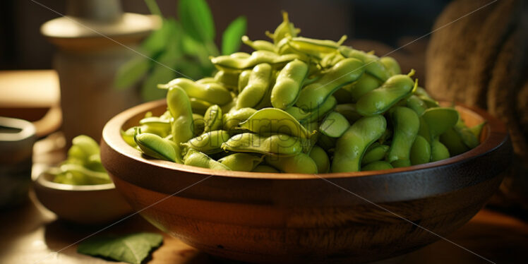 A bowl of green beans - Starpik Stock