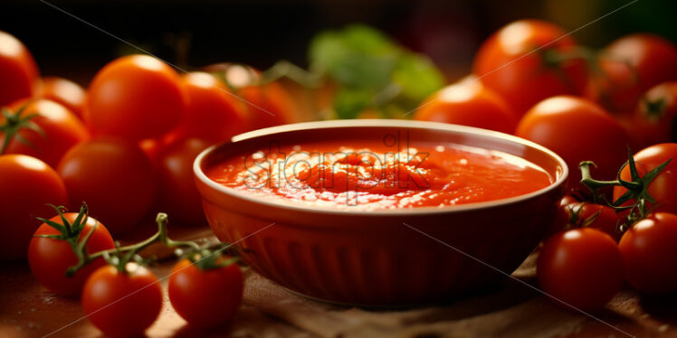 A bowl of tomato sauce - Starpik Stock