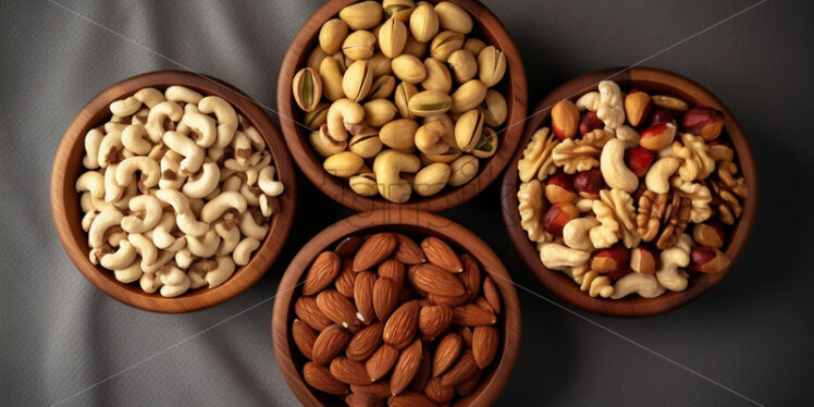 A bowl with several types of nuts - Starpik Stock