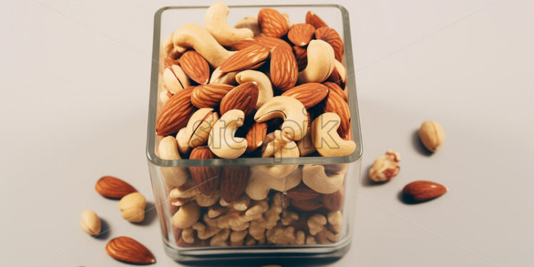 A bowl with several types of nuts - Starpik Stock