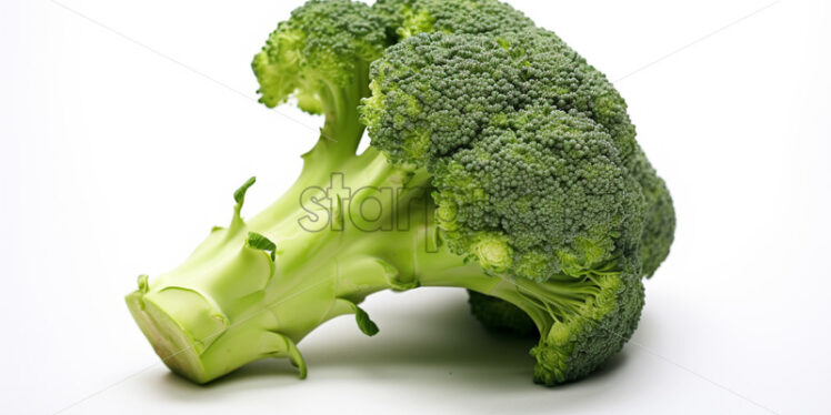 A broccoli on a white background - Starpik Stock