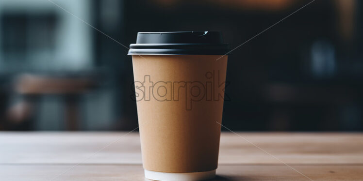 A cardboard coffee cup - Starpik Stock