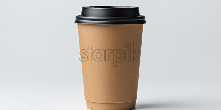 A cardboard coffee cup - Starpik Stock